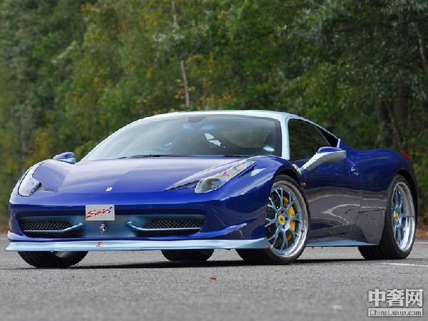 美国改装厂打造梦幻蓝色法拉利458 Italia
