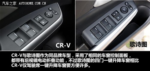 跨界挑战SUV 本田歌诗图对比本田CR-V