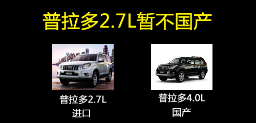 丰田SUV调整购买比例 普拉多2.7L暂不国产