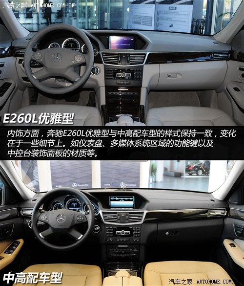 解读低配车 图解奔驰E260L CGI优雅型
