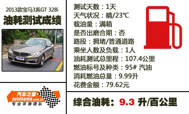 力求全知全能 测试进口宝马3系GT 328i