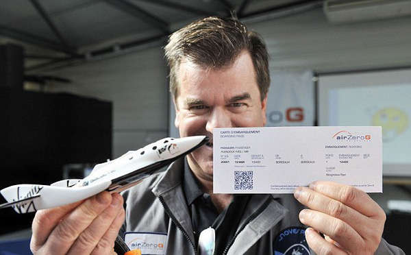 法国公司推出无重力飞行服务 票价5000英镑