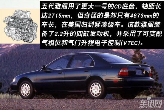 9代37年经典传奇 本田雅阁车型历史回顾